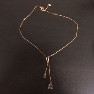 Swarovski rose gold plated necklace